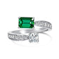 12 [BETXEU JEWELRY W] S925 High carbon Ring GREEN collection Daily