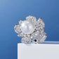 240 [BETXEU] 925 Peony flower freshwater pearl ring