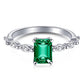 12 [BETXEU JEWELRY W] S925 High carbon Ring GREEN collection Daily