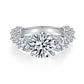 84 【BETXEU】Niche Design Full 8 Carat Moissanite Ring S925 18 K Go ld Plated