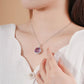 [BETXUE D21 ] Texture S925 Amethyst necklace