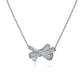 388  [BETXUE]  Eternal Bows Sterling Silver Butterfly Bow Ring and set