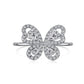 【BETXEU】S925 Butterfly Moon design ring Elegant