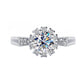 01【BETXEU 】2023 New moissanite One-carat Ring colorful stone Ring collection