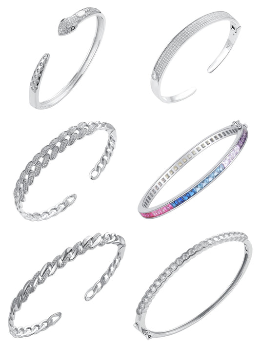 413 [BETXEU] Stellar Kiss S925 Bangle Collection