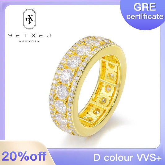 39 [BETXUE F03 ]   THIS IS LOVE  S925 moissanite ring for man